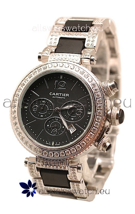 Cartier Pasha Seatimer&nbsp;Swiss Replica Diamonds Watch