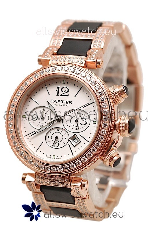 Cartier Pasha Seatimer&nbsp;Swiss Replica Diamonds Watch