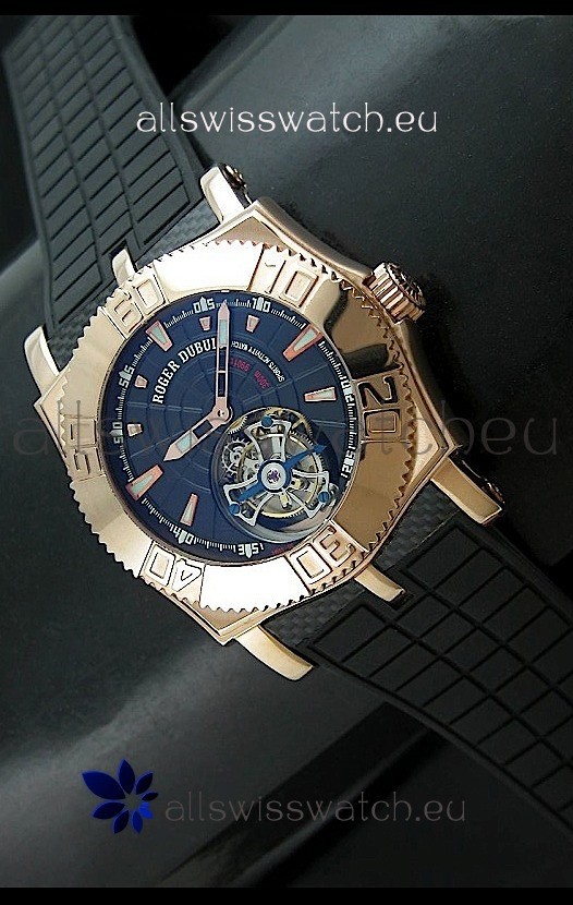 Roger Dubuis Tourbillon Excalibur&nbsp;Swiss Watch in Blue Dial