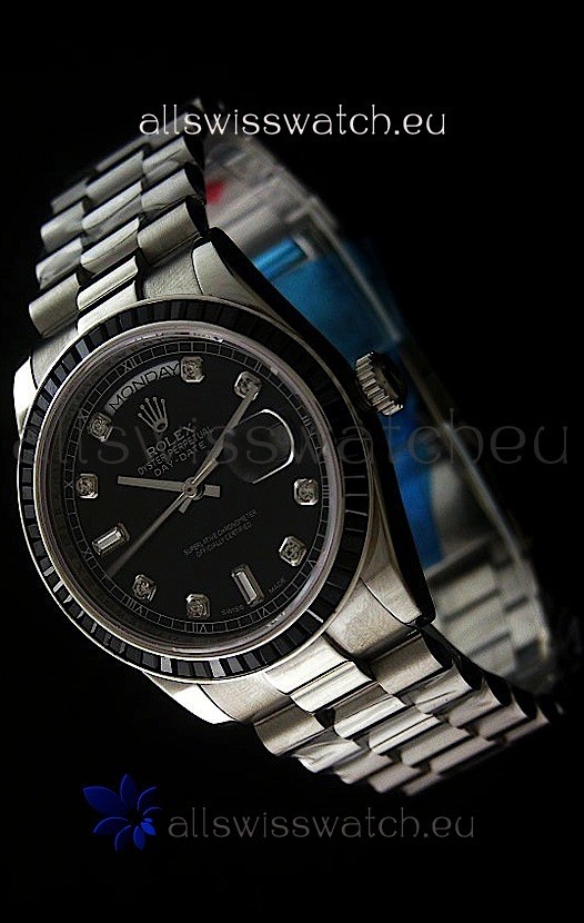 Rolex Day Date 2008 Swiss Replica Watch in Diamond Markers