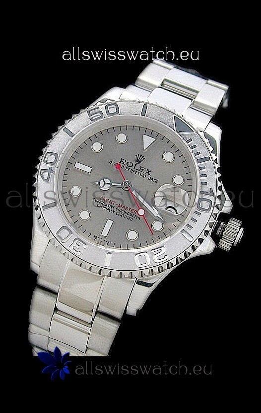 Rolex Yachtmaster&nbsp;Swiss Replica Watch in Silver Dial