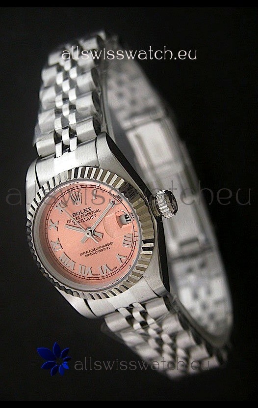 Rolex&nbsp;Datejust Oyster Perpetual Superlative ChronoMeter Swiss Watch in Orange Dial