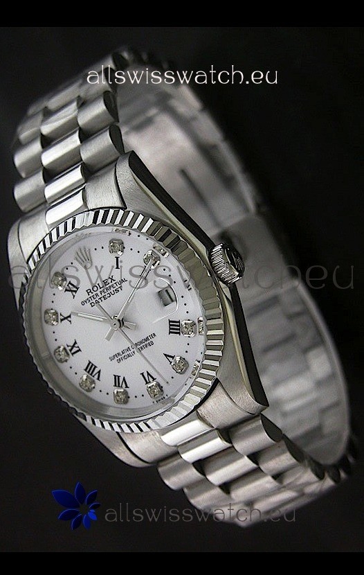Rolex&nbsp;Datejust Oyster Perpetual Diamonds Swiss Watch