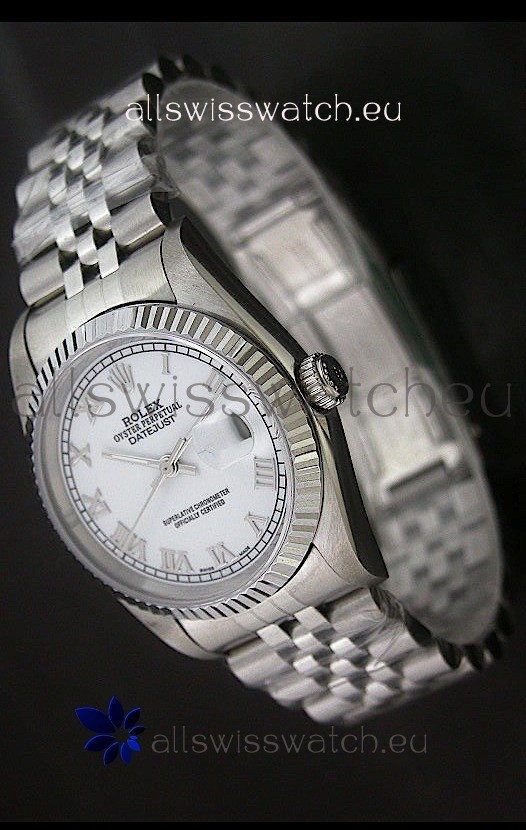 Rolex&nbsp;Datejust Oyster Perpetual Swiss Replica Watch in Roman Hour Markers