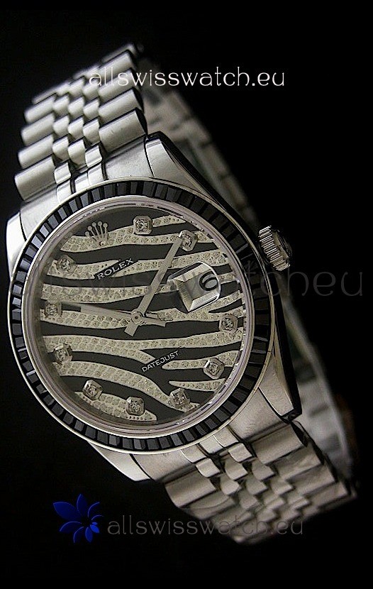 Rolex Datejust Mens Swiss&nbsp;Replica Watch in Leopard Dial