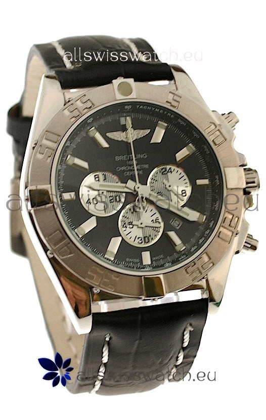 Breitling 1884 Chronometre&nbsp;Japanese Replica Watch in Black Dial