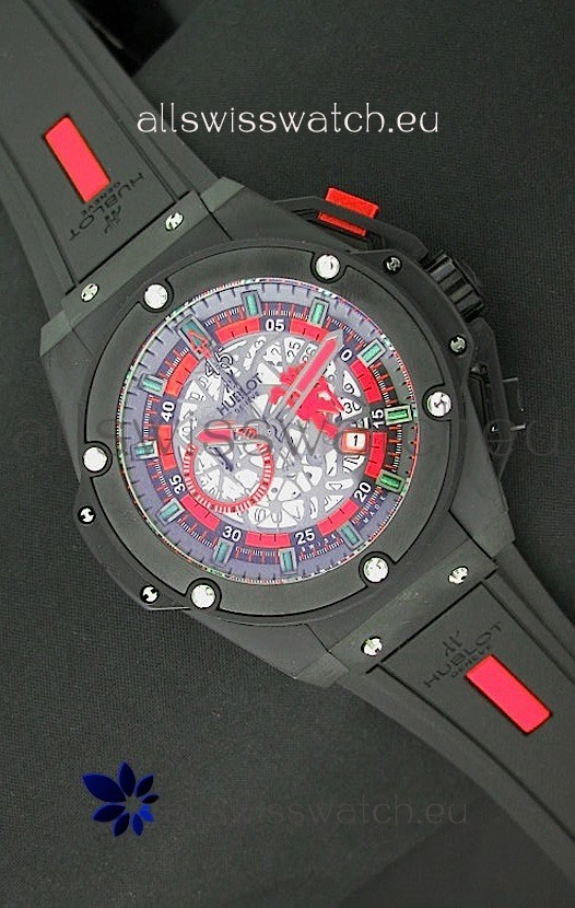 Hublot Big Bang King Power Manchester United&nbsp;Japanese Replica PVD Watch