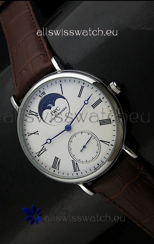 IWC Vintage Portifino MoonPhase Japanese Replica Watch&nbsp;in White